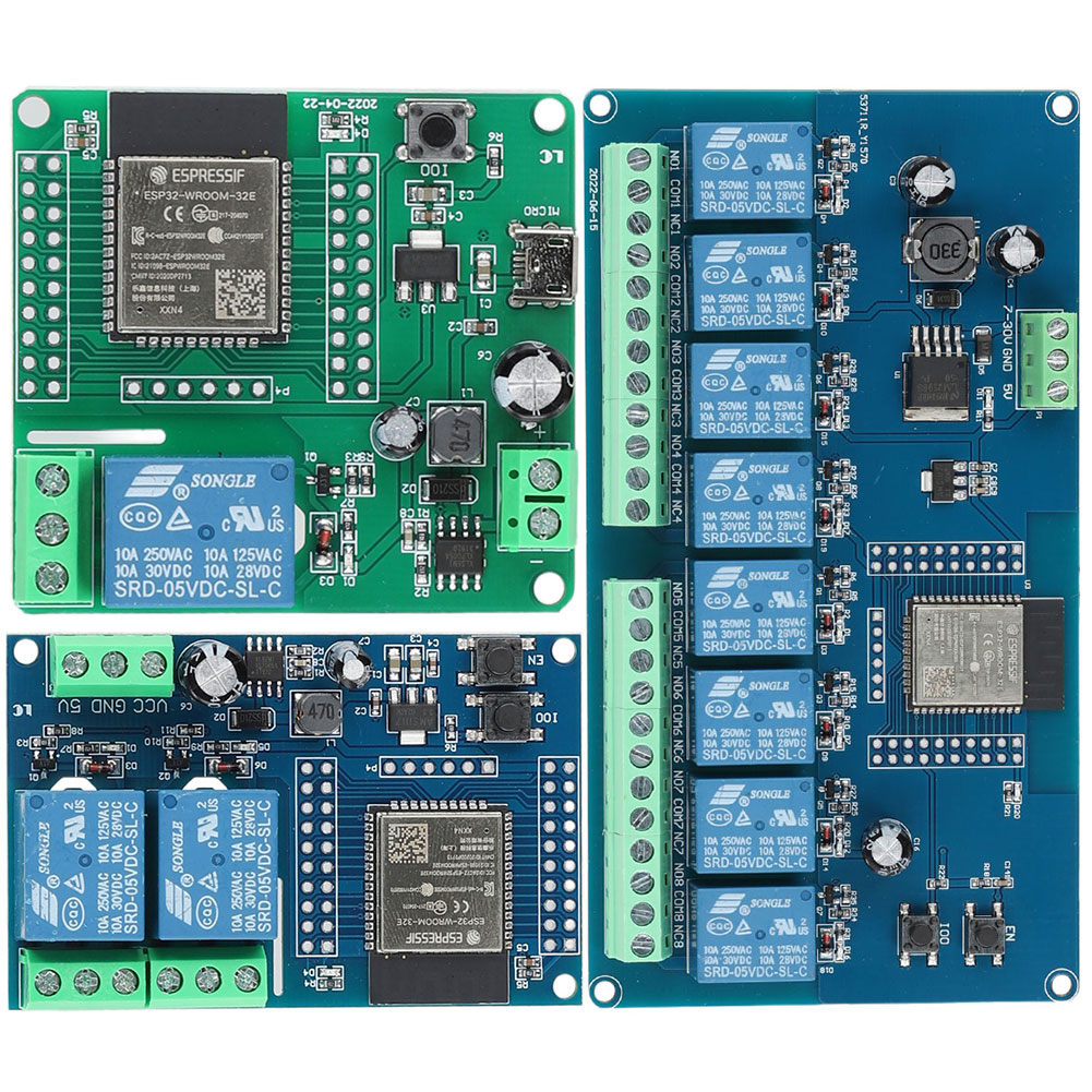 Relay 8 Channel Board - Esp32 1/2/8 canais módulo de fonte